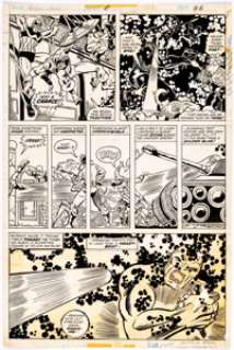 George Perez And John Tartaglione | Avengers Annual #6 Story Page 26 Captain America Original Art (Marvel, 1976). | Heritage