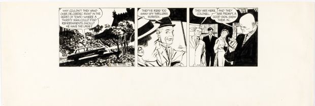 Lou Fine | Striscia originale Peter Scratch del 19-4-1966. Cm. 56 x 19. Newsday Inc. | Art e Fumetto