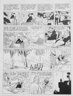 Le Gall, Frank | Planche originale (p.25)  - Théodore Poussin Tome 5  - Le trésor du Rajah blanc | Catawiki