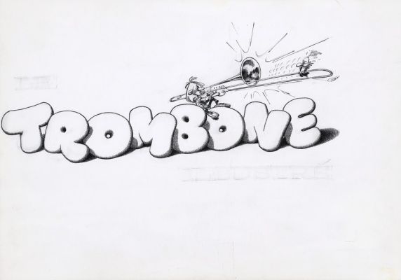Franquin | Le Trombone illustré, grande illustration à… | AZ auction