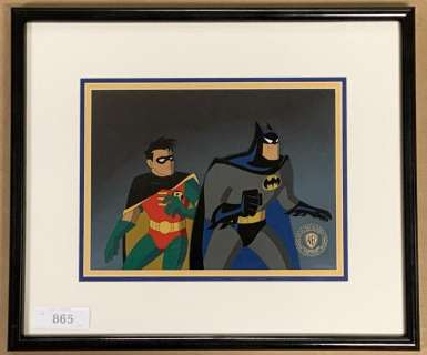Batman the Animated Series Prod. Cel Batman/Robin | Weiss Auctions