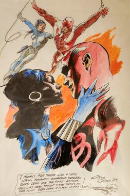 Gene Colan | GENE COLAN 2003 DAREDEVIL/BLACK WIDOW SPECIALTY ART | Tri-State Original Art