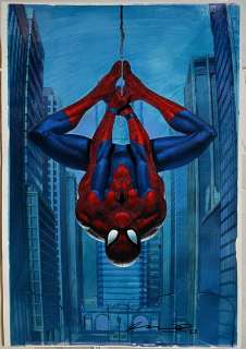 Ariel Olivetti - Spider-Man Marvel-Citizen‘s Watch Published Advertisement Large Painting
