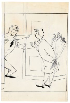 Sempé | Lot 089 - Illustration à l’encre de Chine et à la gouache… | AZ auction