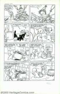 Steve Mufatti - Original Art for Casper the Friendly Ghost #20, page 4 (Harvey, 1954). Casper, the Friendly Ghost -