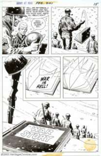 Russ Heath - Original Art for Our Army at War #241, page 14 (DC, 1972). A visiting journalist learns an important - | Heritage