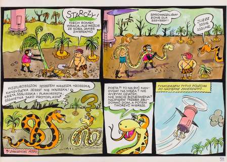 Henryk Jerzy Chmielewski (1923 - 2021) | Henryk Jerzy Chmielewski | "Tytus, Romek i A’Tomek", Księga X, plansza nr 59, 1991 | Desa Unicum