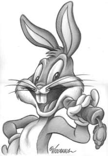 Joan Vizcarra | Original Pencil Drawing  -  Bugs Bunny | Catawiki