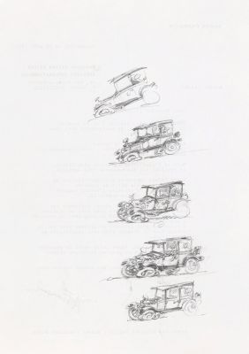 Gaston | Ensembles de 5 études à la mine plomb… | AZ auction