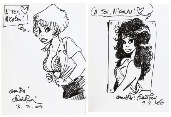Walthéry | Lot 095 - Natacha 19 et 20. Le tome 19 est agrémenté… | AZ auction