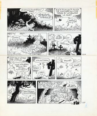Macherot | Lot 151 - Sibylline, planche n°10 (de fin) à l’encre de… | AZ auction