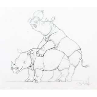 STERNIS Rhinocéros illustration originale | YakaBD