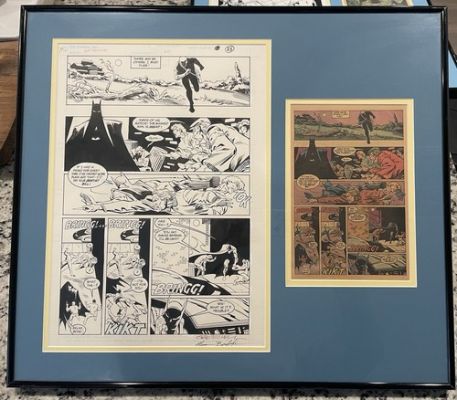 NORM BREYFOGLE Detective #601 Page 17 Original Comic Art Batman Signed By Both