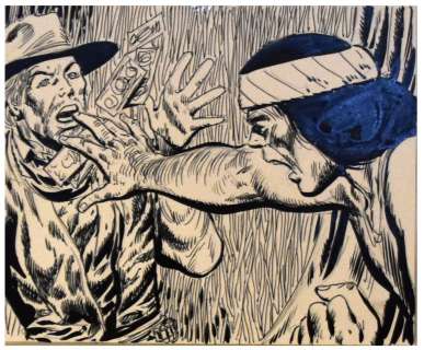 Gérald Forton - Dessin original A l’encre de chine pour un projet d’un Western fin [...] | Arthema Auction