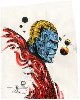 Lone Sloane, 12 Encres de couleur sur papier. Signé et daté 09, 44x40,3 cm. | Tessier Sarrou