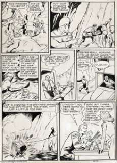 Al Avison (attributed) - Original Art, Captain Freedom page for Speed Comics (Harvey, circa 1940s). This art has - | Heritage