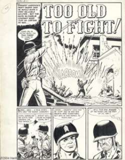 Jack Sparling - True War Experiences #2, Complete 6-page Story "Too Old To Fight" Original Art (Harvey, - | Heritage