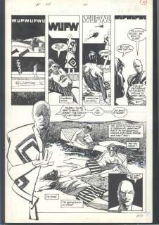 Mark Badger | ! Mark Badger Penciled + Inked American Flagg! Page - Chaykin Character Issue American Flagg! # 44 Page 10 | Koch Comic Art