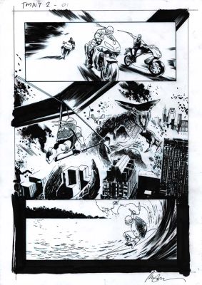 Rafael Albuquerque | Teenage Mutant Ninja Turtles #2 Page 1 | Essential Sequential