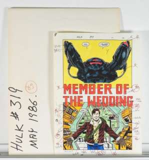 Marvel Incredible Hulk #319 Complete Color Guide | Bruneau & Co. Auctioneers