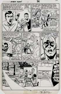 John Byrne, Kyle Baker | Avengers Annual #14 P 32 (Captain America, Mr. Fantastic, Hercules, Captain Marvel!) 1985 | Romitaman