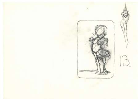 Vaughn Bode | Vaughn Bode’s Poem Toons Page Box Girl - Prelim | Scott Eder