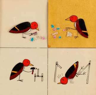 Bohdan Butenko (1931 - 2019) | Bohdan Butenko | "Czterdzieści szczygłów" - ilustracja, 1968 | Desa Unicum