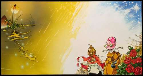 Crisse | Dessin original en couleurs directes  - Le Monde entier dans un roseau  - (1994) | Catawiki