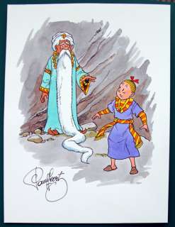 Geerts, Paul | Originele tekening in kleur  - Suske en Wiske  - De scherpe schorpioen | Catawiki