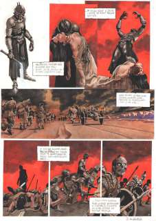 Planche originale en couleur directe 5 du tome 3 de LA ROUE par Drazen KOVACEVIC