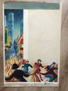 Craenhals, François | Gouache originale  - Publié dans Tintin nr. 25 en 1951 | Catawiki