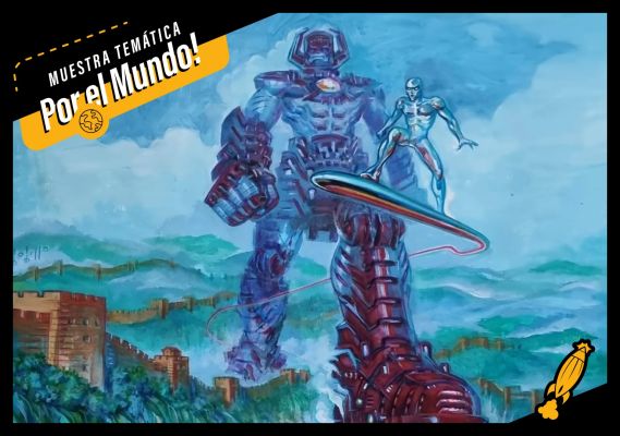 Silversurfer and Galactus in great wall, China – BOBILLO | NRisso Art