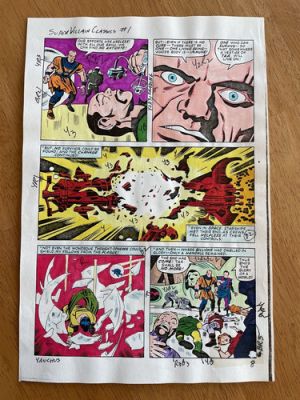 SUPER-VILLAIN CLASSICS #1 comic ART original color guide ORIGIN GALACTUS KIRBY | eBay US (Buy It Now)