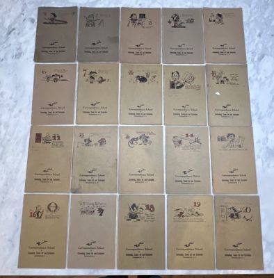 1914 Zim’s Cartooning Comic Art Caricature Complete Set 20 Horsehead NY USA Soft | eBay US