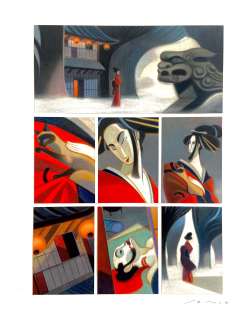 ANDREA SERIO - Original page cm. 33x42. Pastels. Signed. Mint. Code 150.