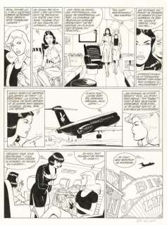 Lot #293 | Berthet. Planche originale Pin-up | BDEnchères