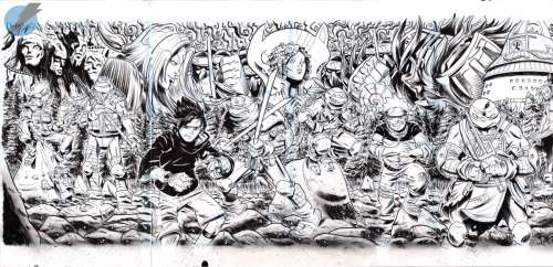 Aaron Conley - Teenage Mutant Ninja Turtles X Naruto Issue 1-4 Page Cover