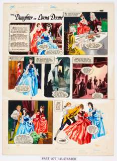 The Daughter of Lorna Doone, 2 consecutive original colour artworks by… | Comic Book Auctions ltd