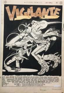 Joe Kubert - Action comics joe kubert vigilante splash  issue 127 page 1