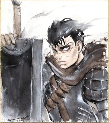 Guts (Berserk) on shikishi by Genki | DiTullio Art Collective