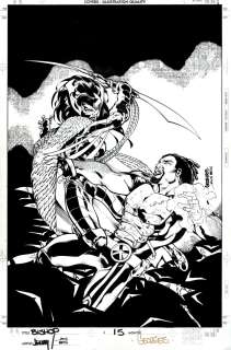 Georges Jeanty - Bishop: the Last X-Man #15 Cover (Bishop Battles Deathbird!) 2000