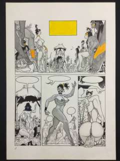 Saudelli, Franco - Original plate "La Bionda" (1990) | Catawiki