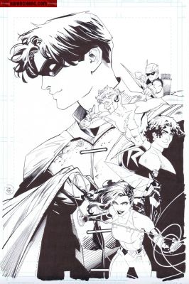 Dan Mora | Covers / Pinups Issue Worldâ€™S Finest Teen Titans # 6 Page Cover | Kwan Chang