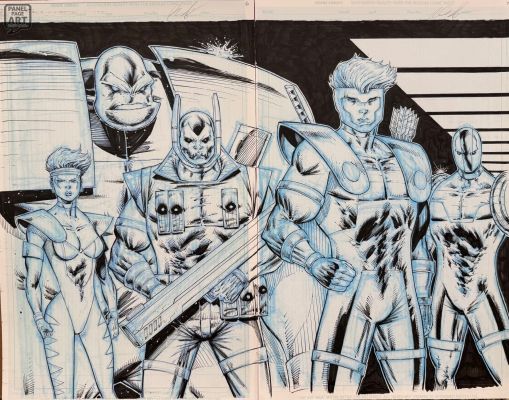 Rob Liefeld | Youngblood 1 Page 6-7 Dps | Panel Page Art