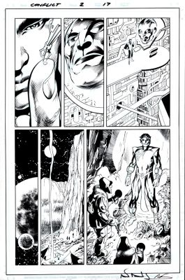 Alan Davis, Mark Farmer - Thanos: the Infinity Conflict P 17 (Eros aka Starfox Watches Warlock Emerging From His Cocoon!) 2018