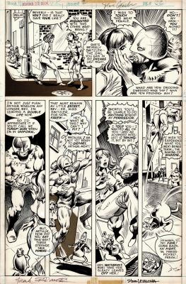 Frank Brunner Jim Starlin Steve Leialoha | Howard the Duck #2 P 22 (Starlin Layouts, Howard in 5 of 6 Panels! Beverly & Space Turnip! Great Drawings on Back!) 1975 | Romitaman
