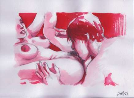 Jung - Dessin original sensuel (p.95) - Frôlements - (2009) | Catawiki