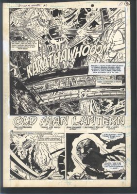 Trevor Von Eeden | Von Eeden Green Lantern 2/3 Splash - Massive Destruction Issue Green Lantern Corps Annual # 2 Page 1 | Koch Comic Art