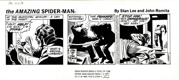 John Romita Sr. | Amazing Spider-Man Daily Strip (1St Run Strip! Romita Pencils & Inks! the Love Cult Storyline!) 4-6-1979 | Romitaman