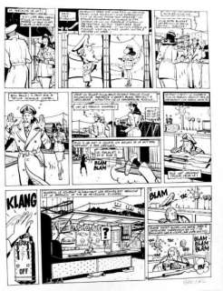 Barral. Nicolas - Â« Philippe et Francis Â». Encre de Chine noire pour la planche